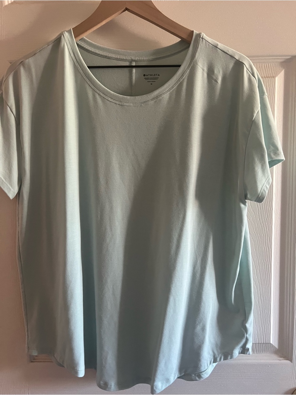 Athleta Light Mint Short Sleeve Performance Tee